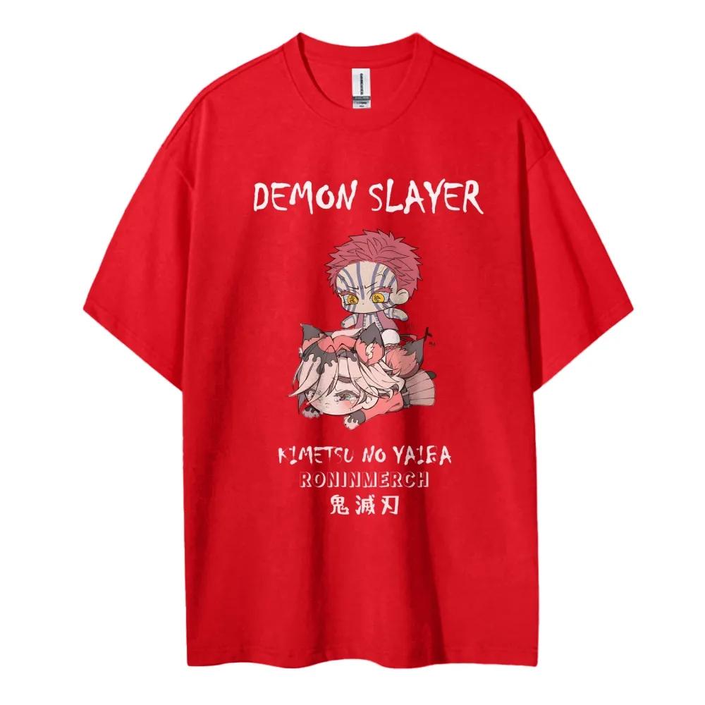 Dämonentöter Aufdruck Kurzarm Lässig Sommerkleidung Herren Bequeme Kleidung Herrenbekleidung Kurzarm Halbarm Oberteil