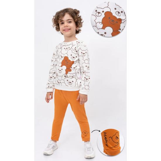 

Хлопковый комплект с верхом и низом Happy Bears для малышей 6-9 m