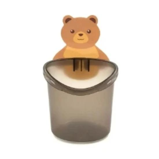 1 STÜCK Wandmontierter Zahnbürsten-Aufbewahrungsständer Wandmontierter Zahnbürstenbecherhalter Kinderzahnbürstenhalter Badezimmer-Zubehörset