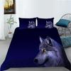 Platform Bedding Two Or Three-Piece Set Polyester Fabric Wolf Digital Printing