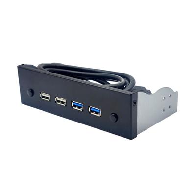 USB 3.0 Front Panel for Desktop 5.25" -ROM Drive Bay USB3.0/3.2 19Pin USB2.0 9Pin To 2  USB3.0 + 2  USB 2.0