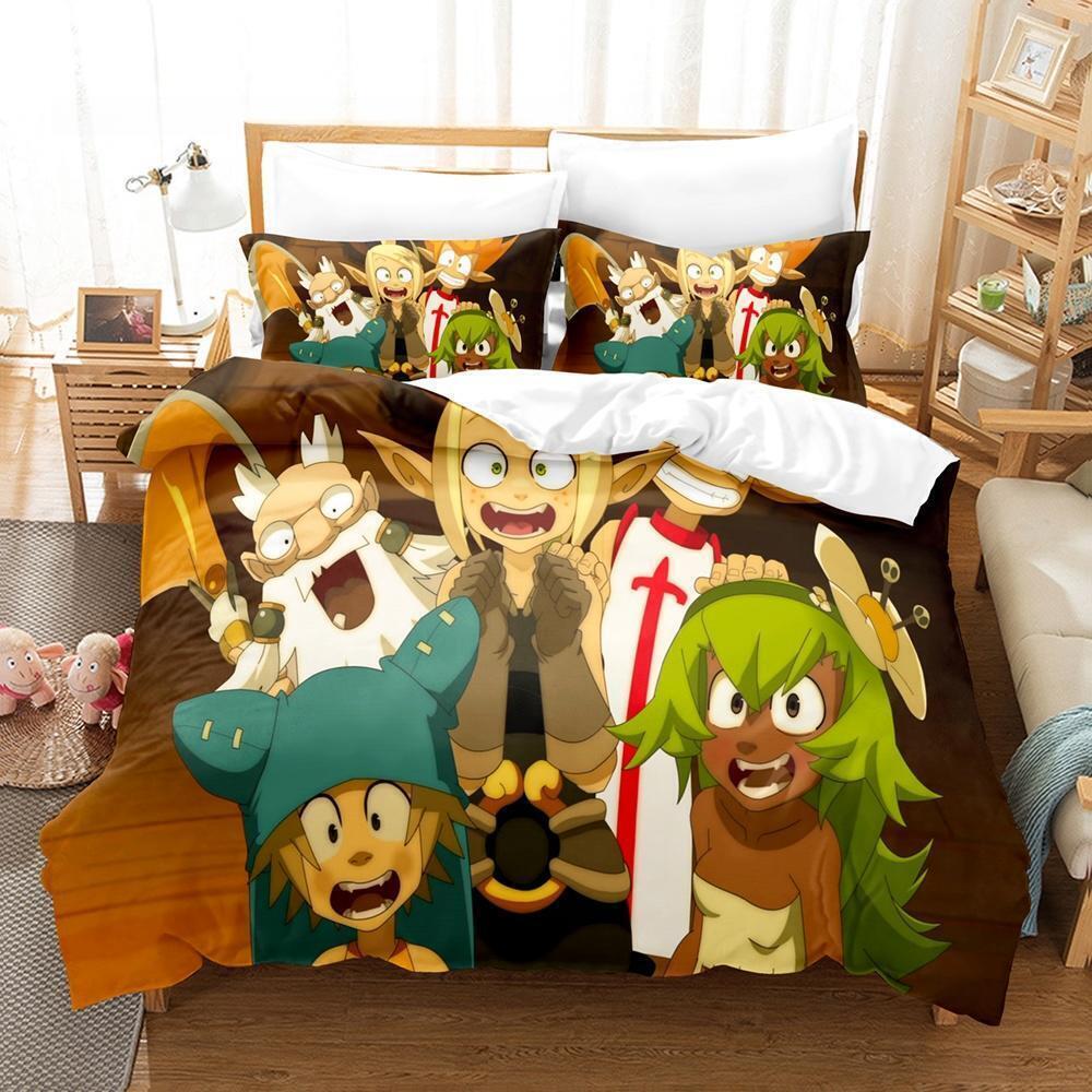 New Wakfu Bedding Set Single Twin Full Queen King Size Bed Set Adult Kid Bedroom Duvet Cover Sets Wakfu 3D Print Bed Sheet Set