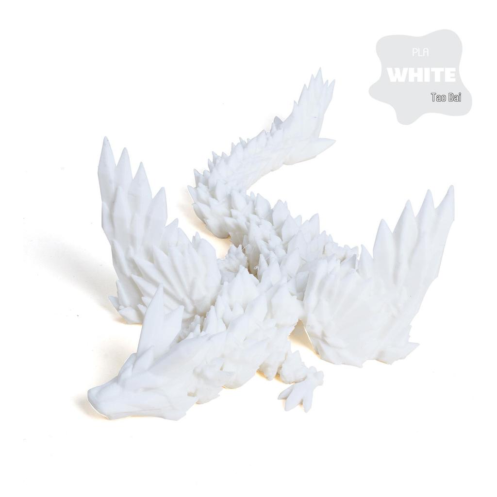 3D Printed Dinosaur Wyvern Figurine with Movable Wings & Joints - Dragon Egg Toy Action Figure