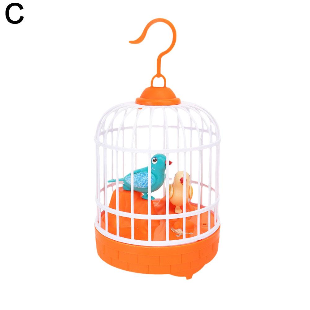 Jucărie Colivie Pasăre Simulare Electronică Mini Cu Sunet Voce Realistă Colivie Papagal Jucărie Animale de Companie Electrice Pentru Copii Jucării Colivie Pasăre