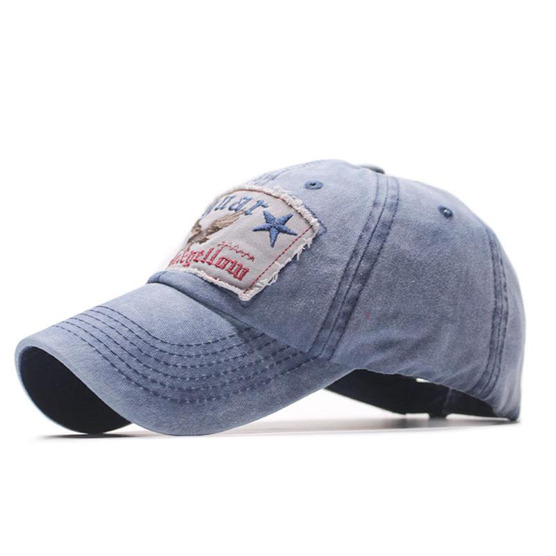 Spring and Autumn Retro Hong Kong Style Washed Cotton Embroidery Alphabet Baseball Cap Men's and Women's Casual Youth Cap Tide