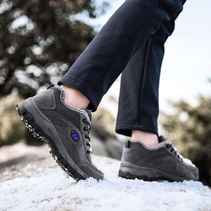 Winter Snow Boots For Men Women Keep Warm Cotton Shoes Outdoor Hiking Shoes Plush Warm High Ankle Boot Man Sneakers