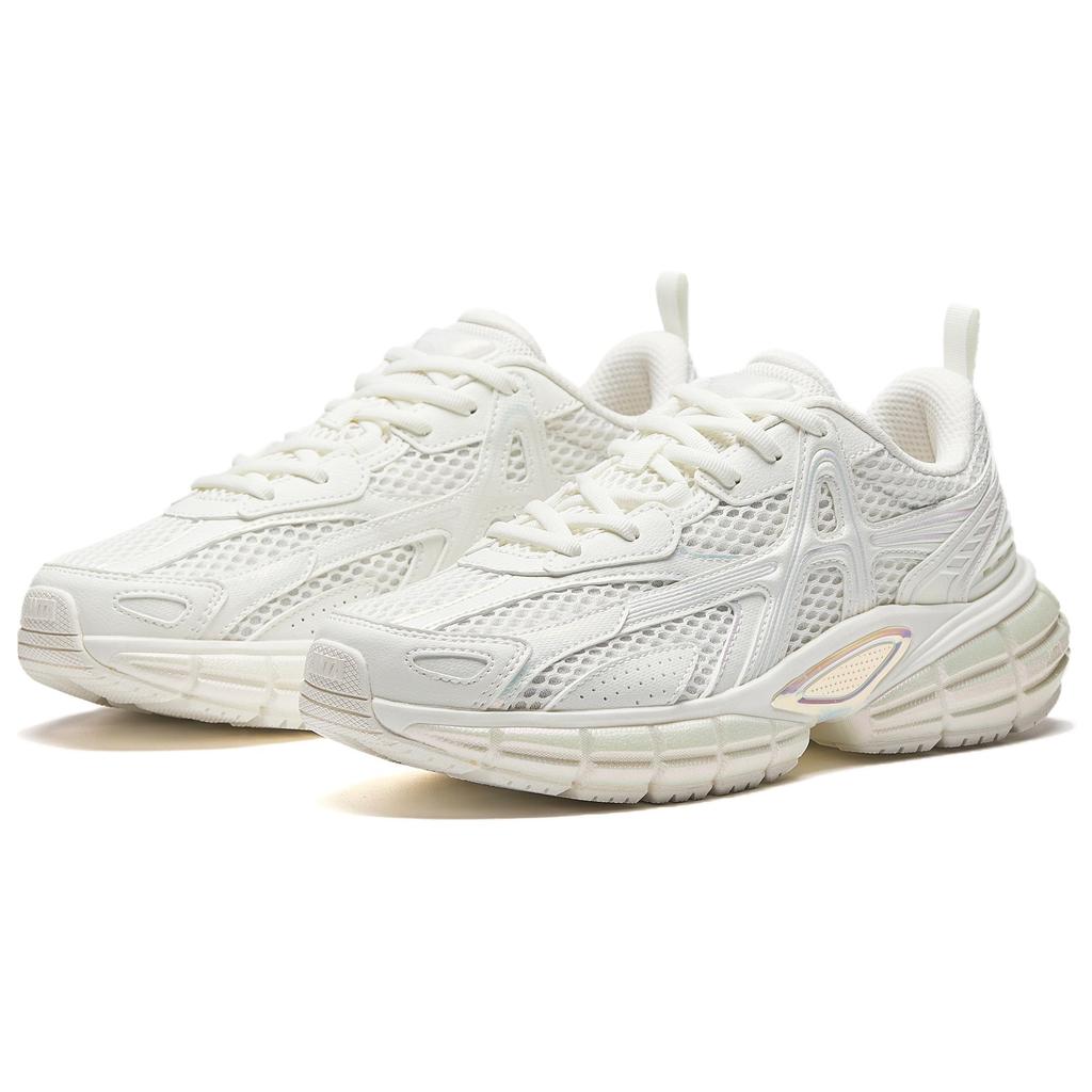 New Anta Breathable And Lightweight Low top Casual Shoes Women's Ivory White 122548801R-2