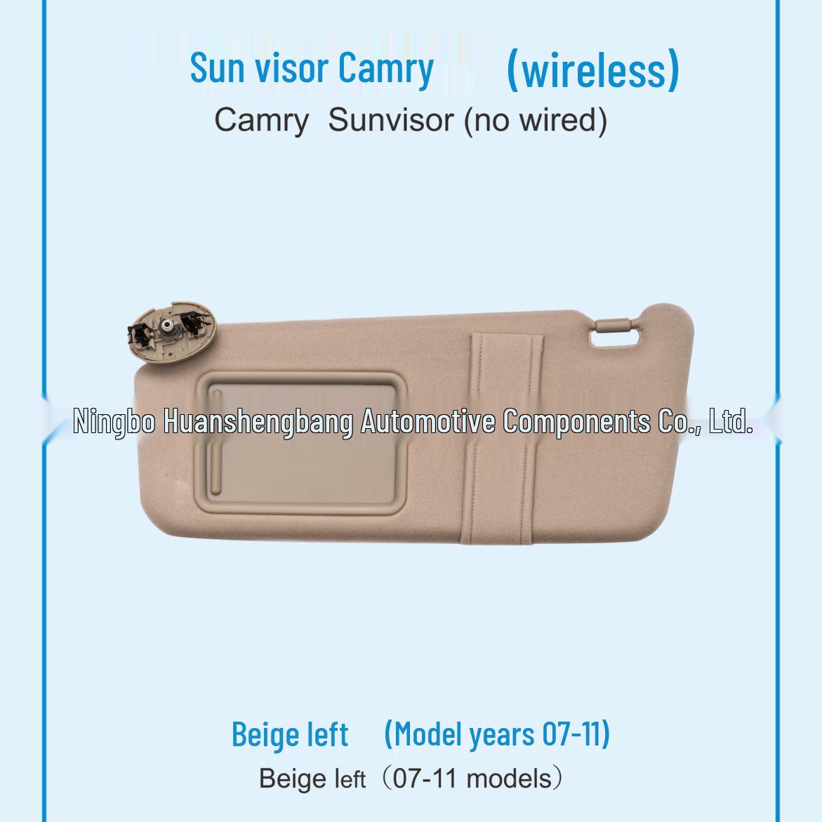 

Беспроводная модель солнцезащитного козырька Camry для 2007-2011 Beige Left