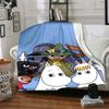 Moomin Temalı Baskılı Battaniye - Kanepe, Yatak, Seyahat ve Dış Mekan Kullanımı İçin Mükemmel | Makinede Yıkanabilir, Rahat ve Dayanıklı.
