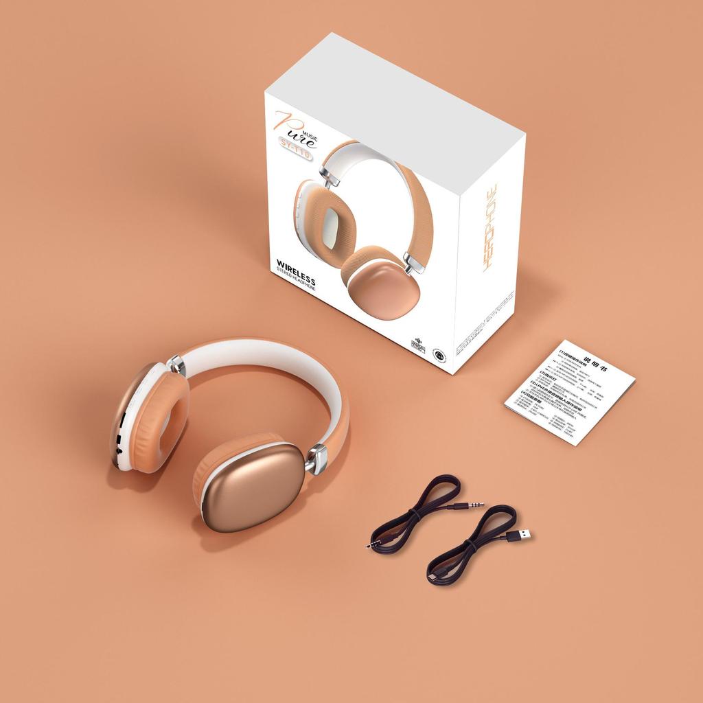 2026 Wireless Over-Ear Headphones: Customizable, Long Battery, High-Quality Sound, Bluetooth, Apple Compatible