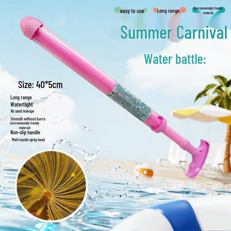 Children's Pull-Out Fireworks Water Spray Gun for Outdoor Beach and Pool Play.