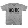 ACDC Back In Black Album Cover T Shirt Music Rock Band Boys Girl Youth