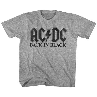 ACDC Back in Black Albumcover T-Shirt Musik Rockband Jungen Mädchen Jugend