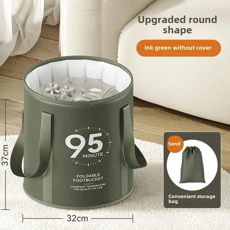 Składana torba na stopy wysoka za łydkę domowy artefakt do kąpieli stóp miska do stóp izolowane wiadro do kąpieli stóp stała temperatura
