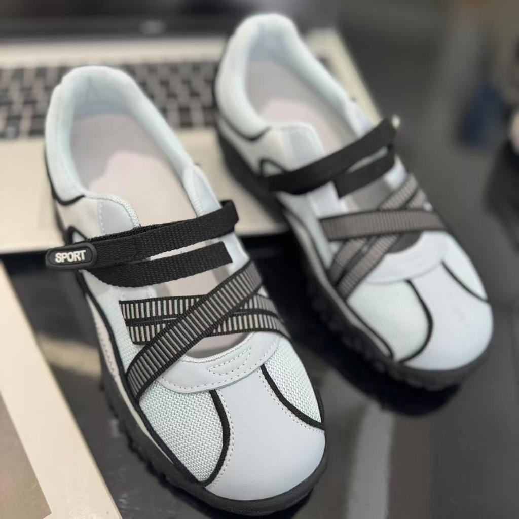 Height-increasing ballet sandals women's 2025 summer new breathable sports Mary Jane shoes platform casual moral training shoes