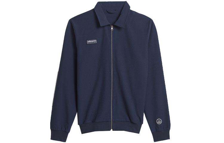Adidas Originals Jackets Men s Blue Lapel Moderate GT1819 XS