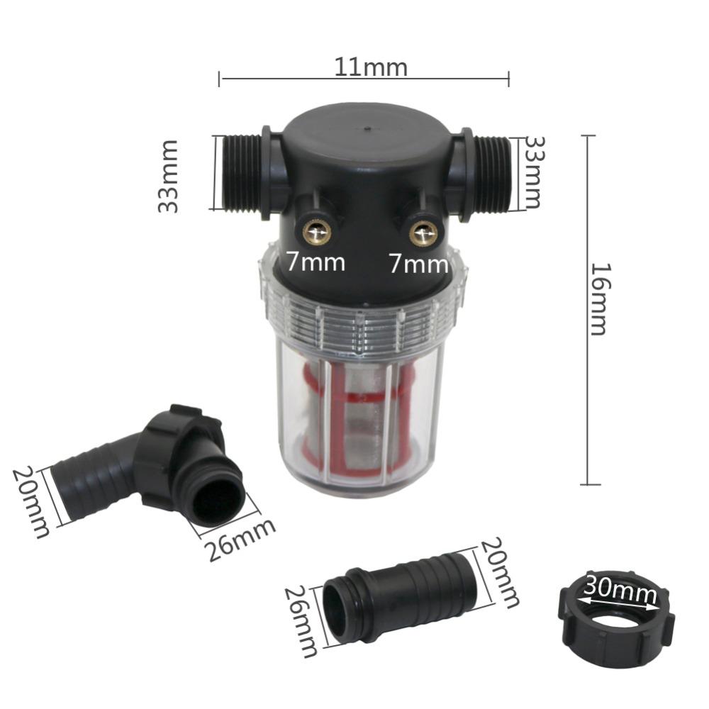 Agricultural Microns Compound Water Filter Super Clean Ultrafine Filtration Without Residue with 20mm, 25mm Barbed Interface 1Pc