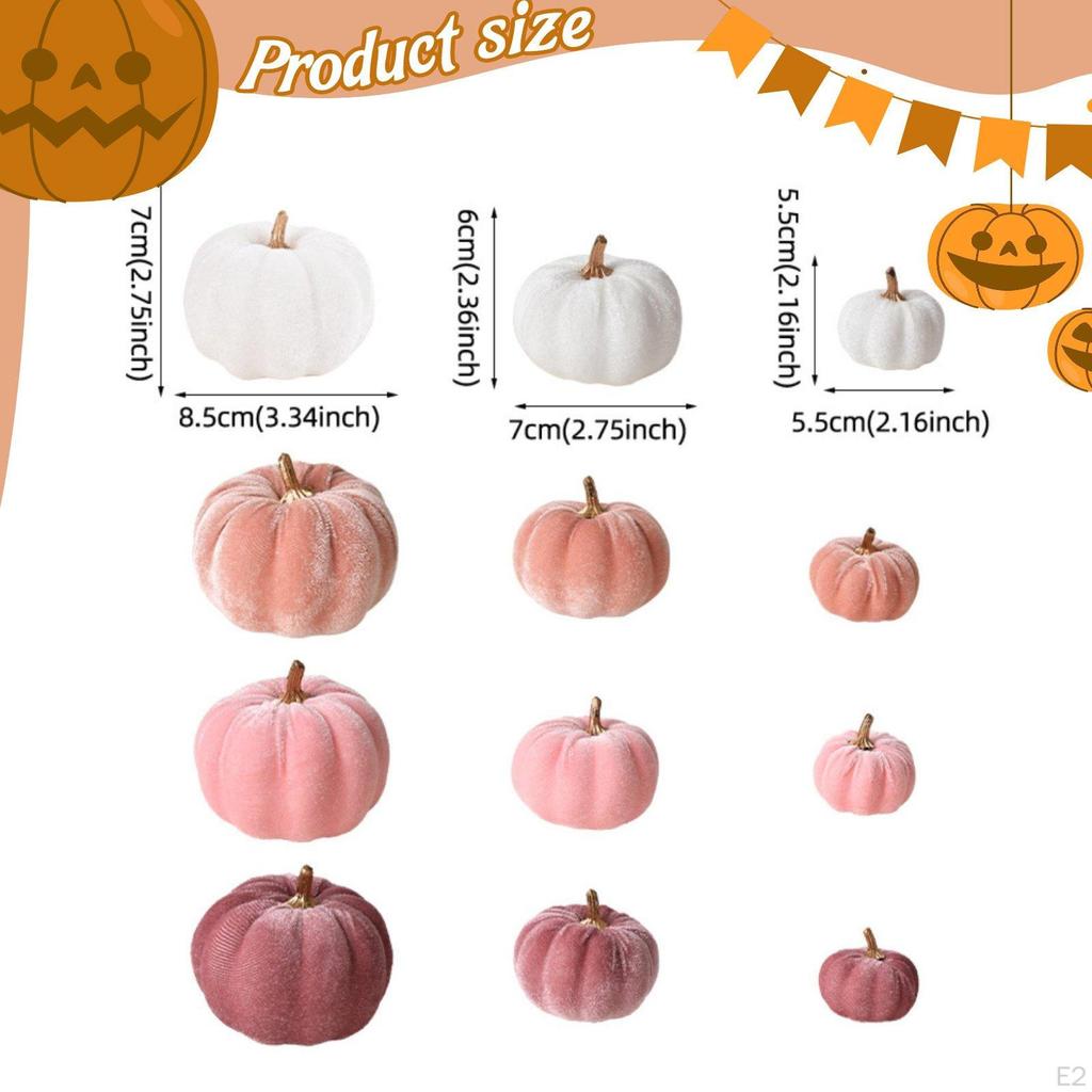 12 Stück Schaumstoffkürbisse Künstlich Vielseitig Herbsternte Dekoration DIY Bastelartikel für Halloween