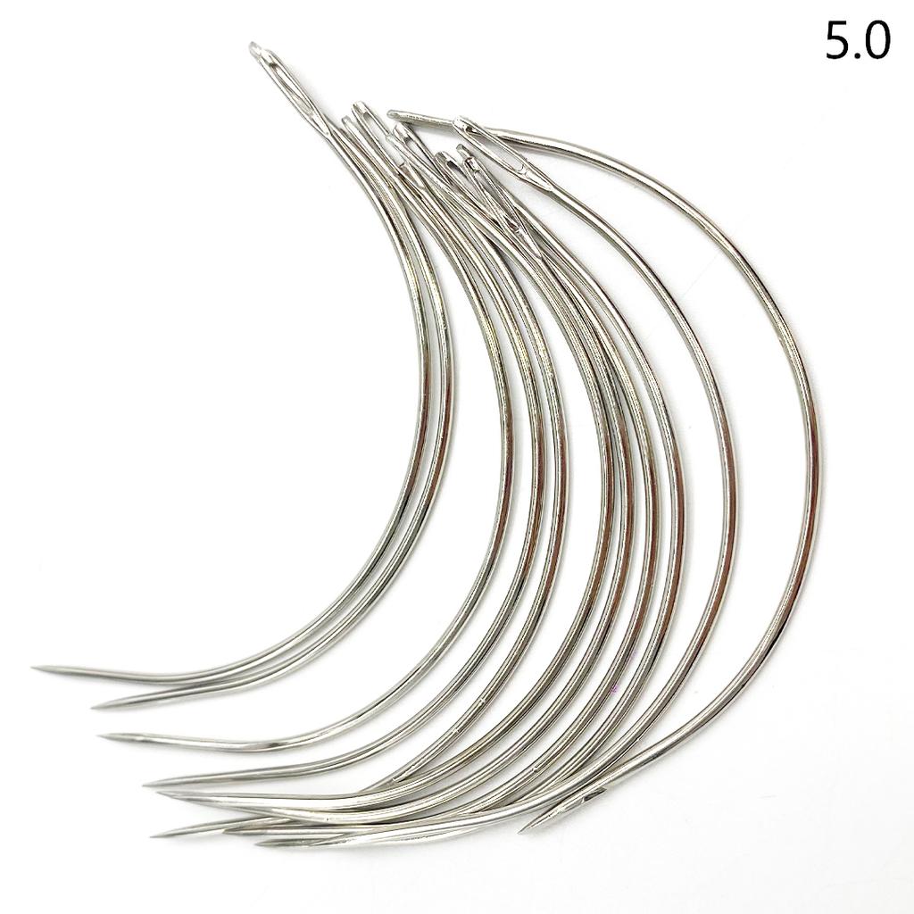 Price C Type Needle Curved Needles Salon Styling Tools Not Rusty Weaving Hair Extension Needles