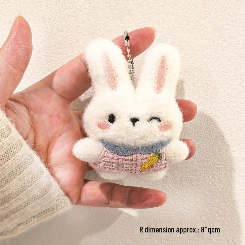 Year of the Sheep Lamb Keychain: Cute Plush Pendant for Students' Bags