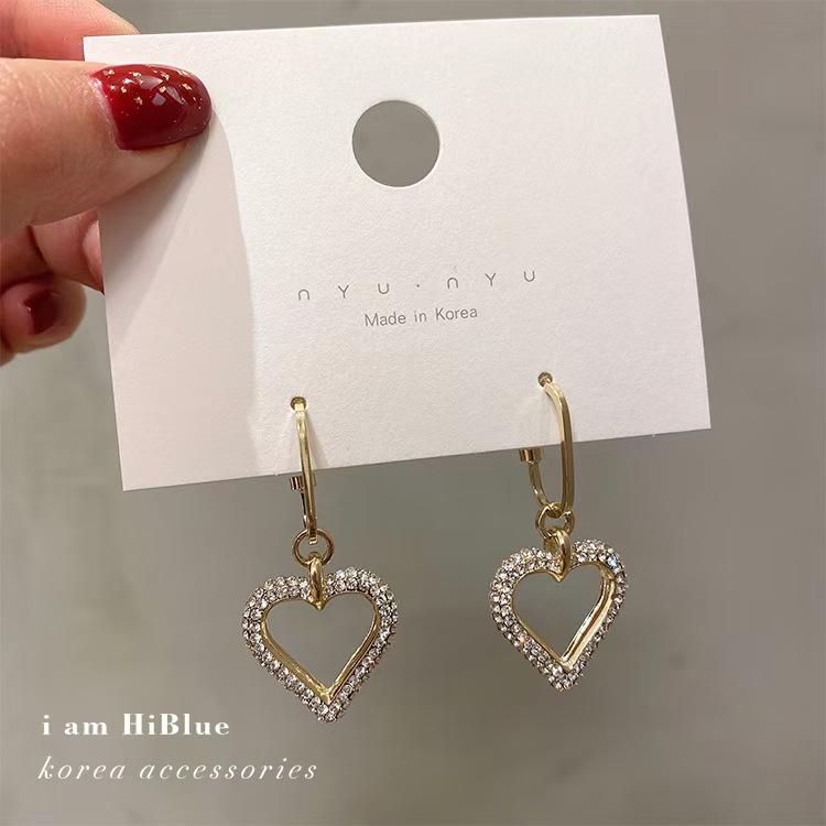 

Новинка 2022 года, длинные серьги Love, инкрустированные бриллиантами, женские сетчатые универсальные серьги для пар знаменитостей, подарок