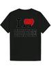 Casual Summer T-shirt - "I Love " Graphic