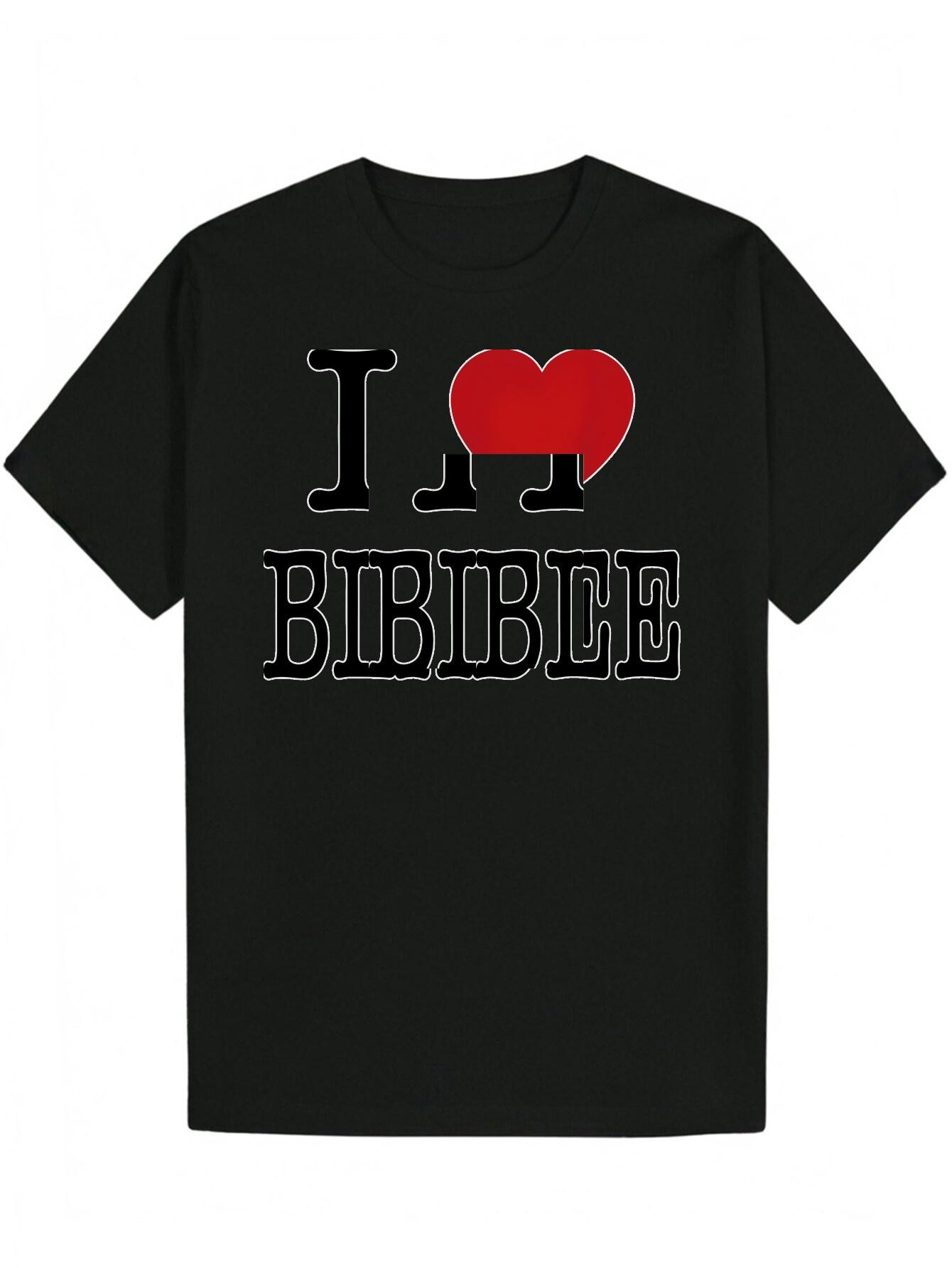 Casual Summer T-shirt - I Love Graphic L