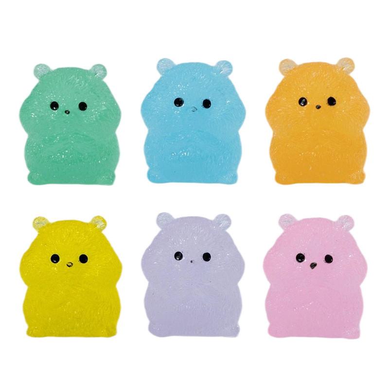 Micro Landscape Ornament Luminous Hamster For Modern Home Office Decoration