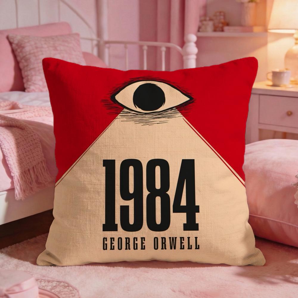 Nineteen FightyFour Cushion Cover Premium Comfort Reversible Pillow Cove Two In One Design For Any Room Car Interior