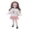 Functional Lovely Compact Play House Doll Two-dimensional Comic Face BJD Girl Toy for Entertainment