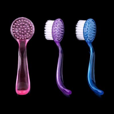1X Brosse de Lavage Manuelle à Tête Ronde pour Art des Ongles Poussière de Gel UV Nettoyage Capuchon Outils
