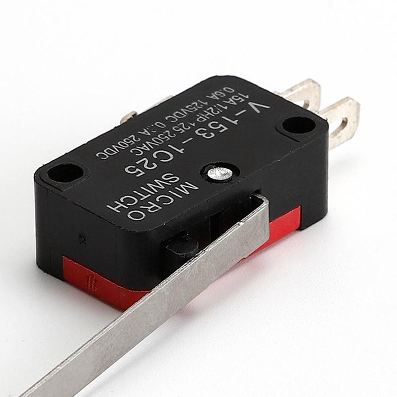 5Pcs V-153-1C25 Micro Switch 16A 250Vac Spdt Momentary Travel Limit Switch 1No1Nc Lever Roller