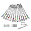 13 Piece Colored Screwdriver Set For Miniature Devices Eyewears Watches Eyeglasses Small Electronics Precise Repair Tool