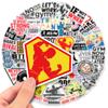 50Pcs/Bag Motivational Stickers Adorable Appearance Ornamental Anti-fade Convenient Inspirational Cup Vinyl Stickers Gym Decor