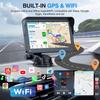 7Inch Portable Universal Car Radio Multimedia Video Player Wireless Carplay Android Auto GPS Navigation Bluetooth Touch Screen