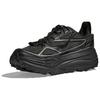 HOKA ONE ONE Stinson One7 Trail Running Shoes Unisex Black Silver 1168931-BKSV