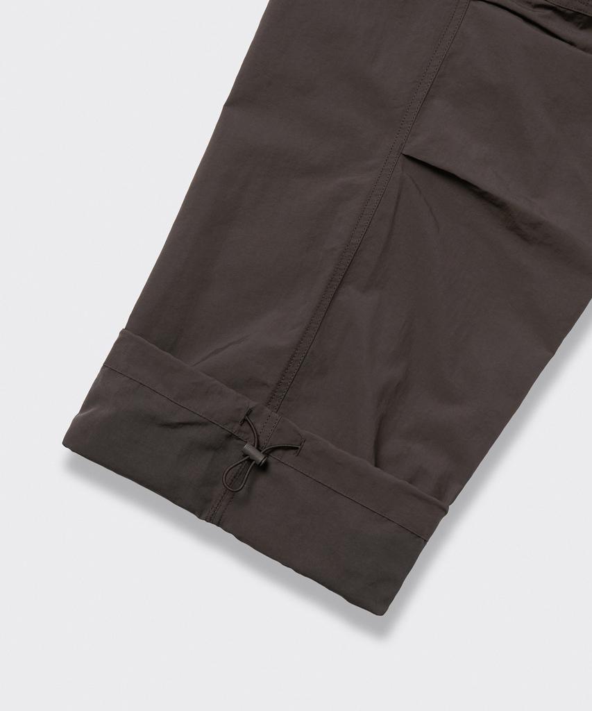 Musinsa Standard Nylon One-Tuck Parachute Cargo Pants [Brown]