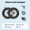 Set di Cerchi in Lega 2.5-10 per Honda CRF50 XR50 KLX BBR, Pneumatici da Dirt Bike con Catena