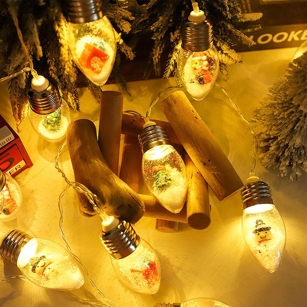 Christmas Lights 9.8 Feet LED Bulbs Fairy Lights For Christmas Tree Holiday Porch Yard Indoor Outdoor Party Wedding Decoration