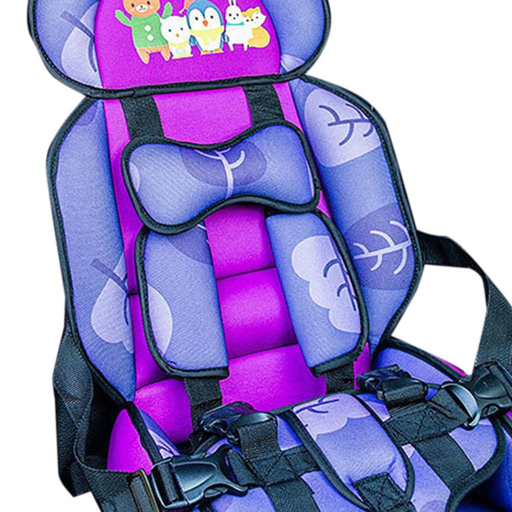 Baby Seat Chair Portable Car Safety Cushion Breathable Kids Sitting Mattress for Children Under 12 Years Old Leaf Print