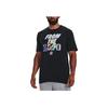 Under Armour Printed Letter Crew Neck Short Sleeve T-Shirt Men Tops Black 1374212-001