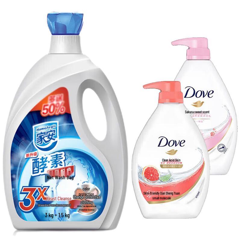 Dove Shower Gel & Laundry Detergent Bundle