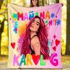 Karol G Printed Throw Blanket—soft,warm;versatile Blanket for All Seasons—perfect As &air-conditioning Throw,nap Blanket