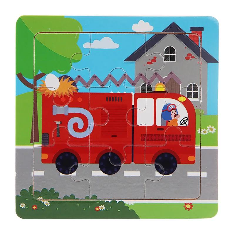 3D Puzzles Cartoon Animals Montessori Game Children Cognitive Jigsaw Puzzle Infant Playthings Educational Toys Ideal for Toddler