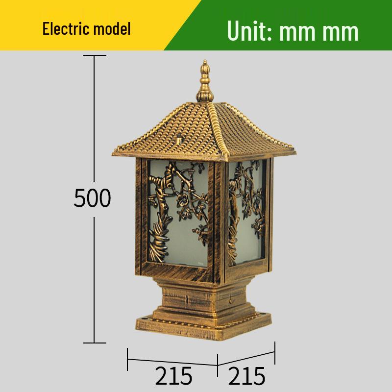 Chinese Style Waterproof Outdoor Wall Lamp for Garden and Villa