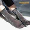 SSRU020_Glitter Pearl See-Through Socks