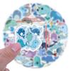 60-Piece Narwhal Cartoon Animal Graffiti Stickers for Notebook & Luggage Decoration