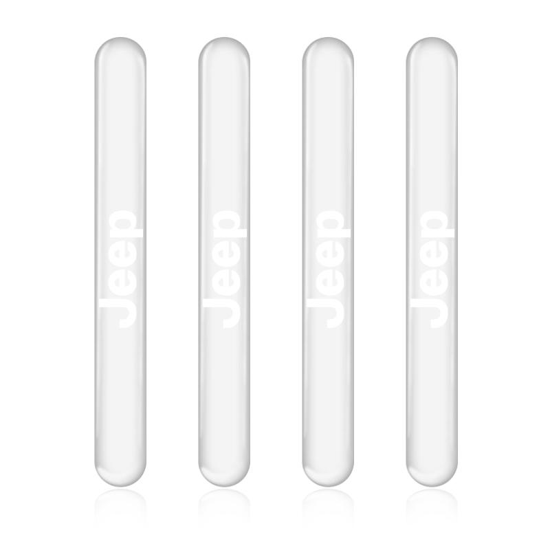 

4 шт. Прозрачный протектор от столкновений для дверей автомобиля, наклейка-полоса на бампер для Jeep Renegade Compass Grand Cherokee Wrangler Jk Gladiator 4pcs