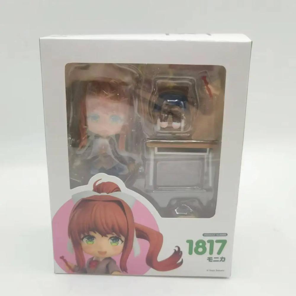 Doki Doki Literature Club! Monika 1817 Cute Girl  Articulated Figure Model Toys Christmas Gift 10cm