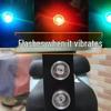 Vibration-Activated Flashing Red & Blue Motorcycle Warning Light for Collision Prevention